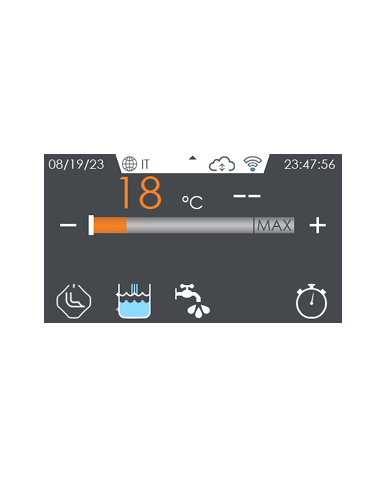 Electric pasta cooker 40 litres touch screen - Cm 40 x 90 x 90 h