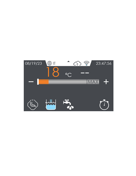 Electric pasta cooker 40 litres touch screen - Cm 40 x 90 x 90 h