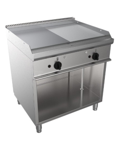 Gas superior frito - Placa 1/2 lisa 1/2 filas - cm 80 x...