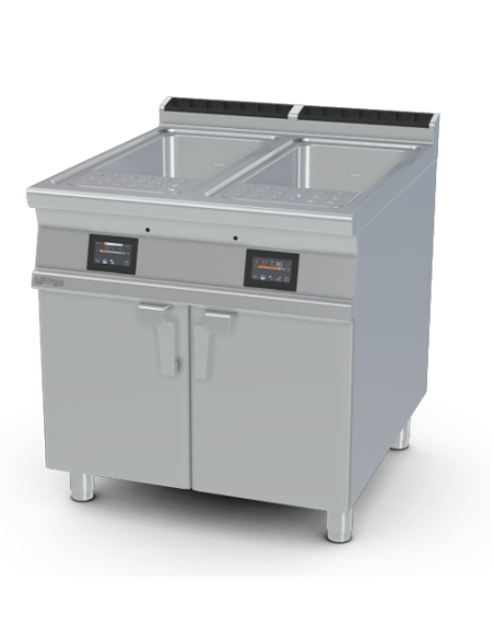 Cuecepastas eléctrico 40 + 40 litros - cm 80 x 90 x 90 h Cuecepastas eléctrico 40 + 40 litros - cm 80 x 90 x 90 h