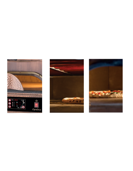 Horno eléctrico - N. 1 pizza de Ø 33 cm - cm 65 x 70 x 50h Horno eléctrico - N. 1 pizza de Ø 33 cm - cm 65 x 70 x 50h