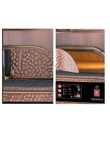 Horno eléctrico - N. 1 pizza de Ø 33 cm - cm 65 x 70 x 50h