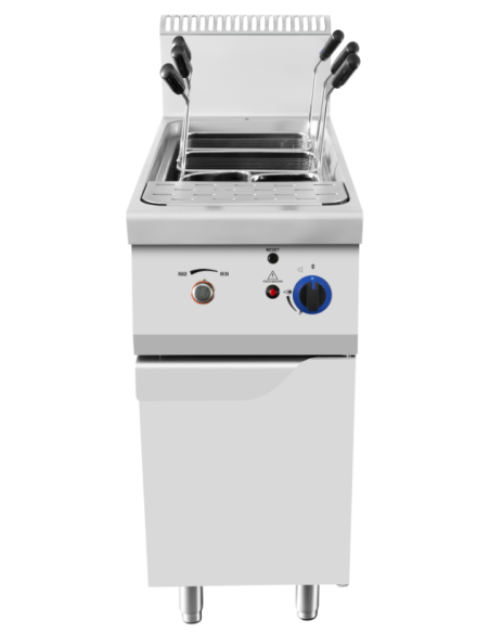 Cocedor de pasta a gas con tinas de 35 litros - cm 40 x 90 x 114h Cocedor de pasta a gas con tinas de 35 litros - cm 40 x 90 x 114h