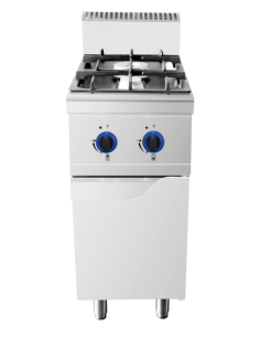 Gas cooker 2 burner - Compartment with doors - cm 40 x 90 x 114h