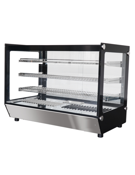 Vitrina caliente de 200 litros - Vidrio recto - cm 90 x 57 x 67,8 h Vitrina caliente de 200 litros - Vidrio recto - cm 90 x 57 x 67,8 h