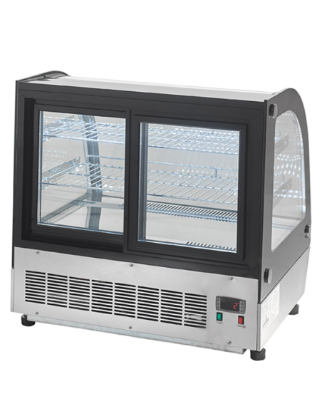 Vitrina refrigerada de 110 litros - Vidrio curvado - cm 70 x 56 x 67 h Vitrina refrigerada de 110 litros - Vidrio curvado - cm 70 x 56 x 67 h