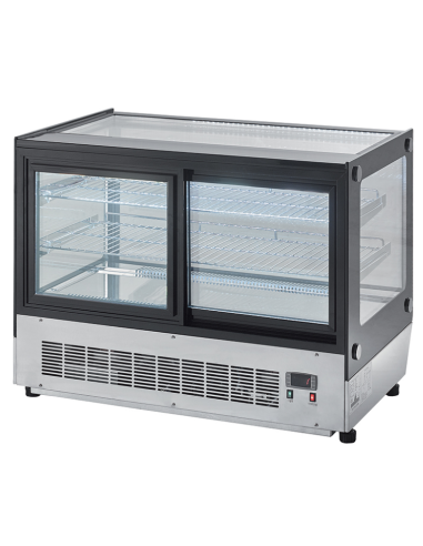 Vitrina refrigerada de 120 litros - Vidrio recto - cm 70 x 56 x 67 h