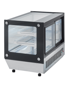 Vetrina refrigerata da 160 litri - Vetro dritto - cm 90 x 56 x 67 h 2