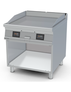 Fry top elettrico liscio cromato - Touch - Cm 80 x 90 x 90 h