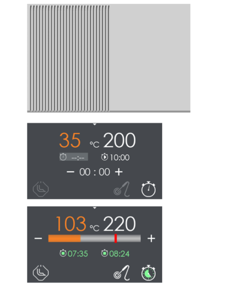 Fry top eléctrico 1/2 liso 1/2 rayado cromo - Touch - Cm 80 x 90 x 90 h Fry top eléctrico 1/2 liso 1/2 rayado cromo - Touch - Cm 80 x 90 x 90 h