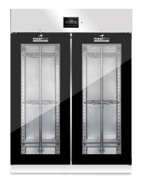 Drying cabinet cheese 1365 liter - Glass door - Black profiles