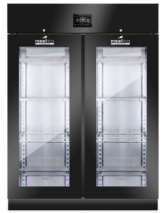 Drying cabinet cheese 1365 liter - Glass door - Black 2