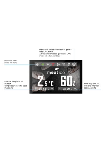 Fish aging display case 1365 lt - 180 kg - Black color