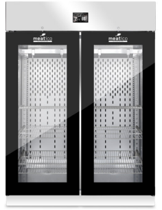Fish aging display case 1365 lt - 180 kg - Black profiles 2