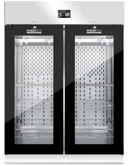 Armario de maduración de pescado 1365 lt - 180 kg - Perfiles negros