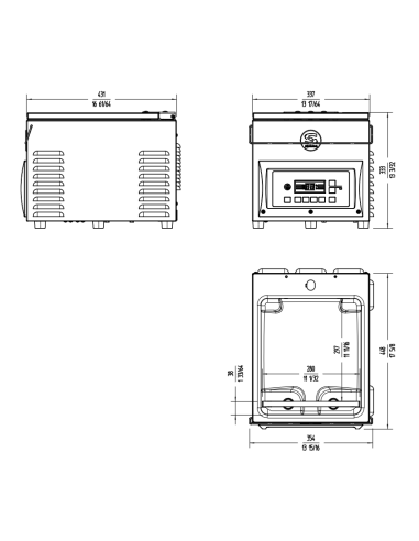 Vacuum Bell - Welding Bar cm 28 - cm 33,7 x...