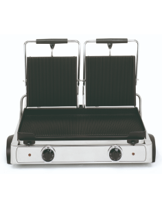 Cast iron plate with ribbed top and ribbed lid - cm 55 x...