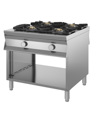 Cucina a gas passante - Fiamma libera - N.4...