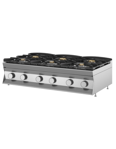 Cucina a gas - Fiamma libera - N.°6 fuochi - cm...