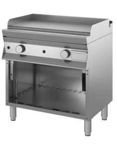 Fry top gas - Chrome smooth plate - cm 80 x 90 x 90 h 2