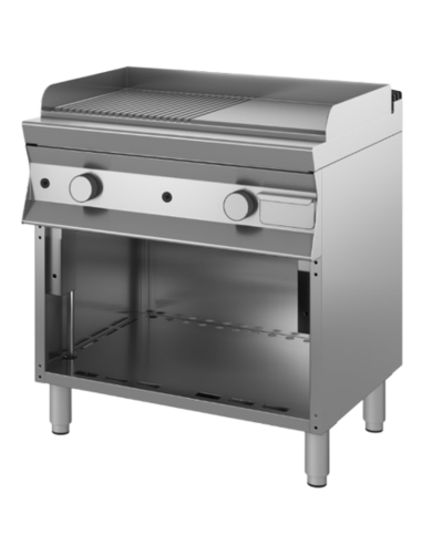 Gas Frytop - Placa 1/2 liascia + 1/2 fila de...