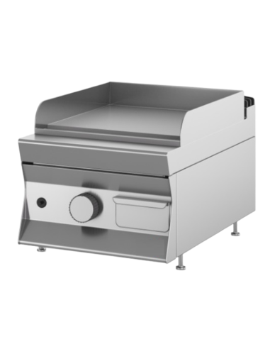 Frytop a gas - Piastra liscia al cromo - cm 40...