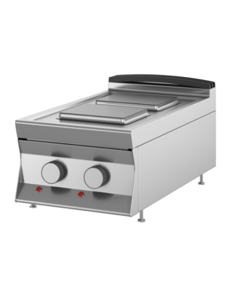 Piano di cottura - Elettrico - N° 2 piastre quadre - cm 45 x 90 x 28 h
