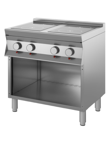 Glass-ceramic stove 4 cooking zones - cm 80 x...