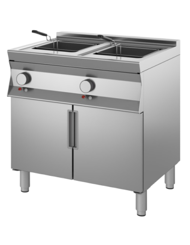 Electric fryer - Capacity lt 21+21 - cm 90 x 90...