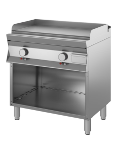 FryTop Elettrico  - Piastra liscia al cromo - cm 80 x 70... 2