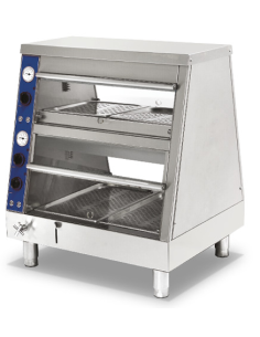 Calentador de alimentos baño maría 2 x GN 1/1 + 2 x GN 2/3 - 2 estantes