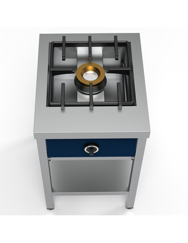 Pancake cooktop with 1 burner