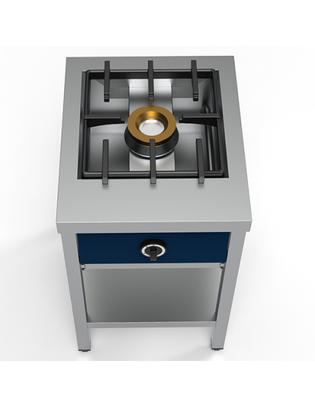 Pancake cooktop with 1 burner