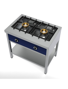 Cocina para tortitas con 2 quemadores