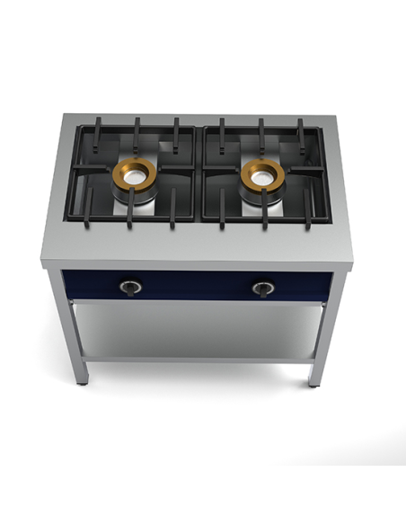 Cocina para tortitas con 2 quemadores