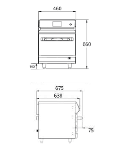 Combi oven SPEED - Capacity 17 liters - Max...