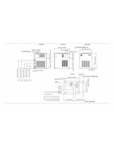 Granular ice maker - Air/Water 320 kg/24h