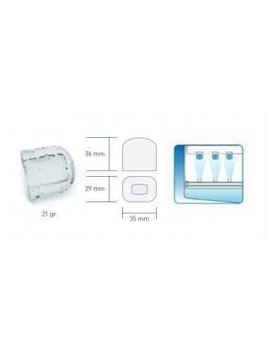 Ice maker hollow cube - Air/Water kg 30/28