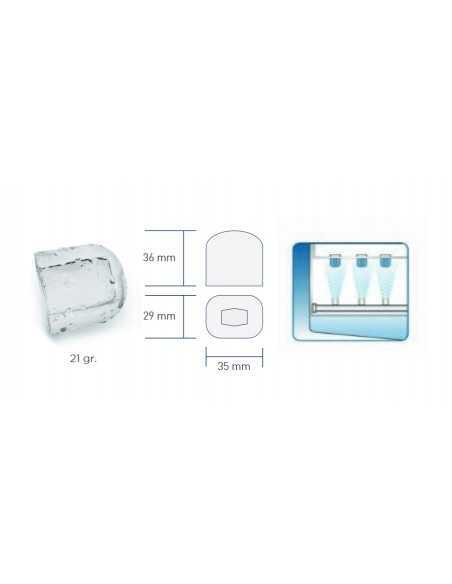 Máquina para hacer cubitos de hielo huecos - Aire/Agua 30/28 kg Máquina para hacer cubitos de hielo huecos - Aire/Agua 30/28 kg