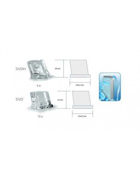 Ice maker full cube - Air/Water 210 kg/24h