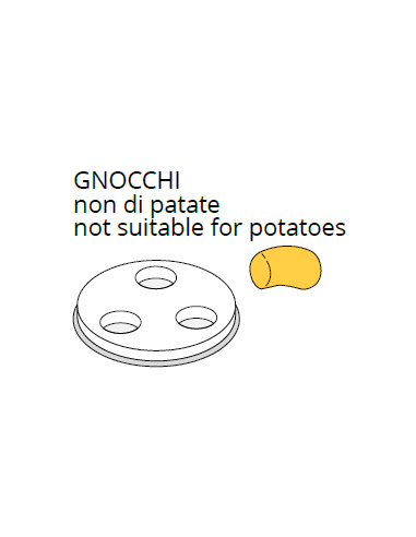 Non-potato gnocchi die - 12 mm
