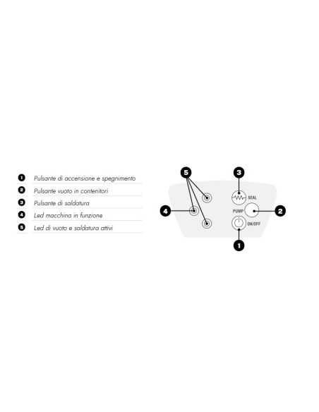 Envasadora al vacío automática - Barra de soldadura mm 430 - cm 47 x 30,5 x 18 h