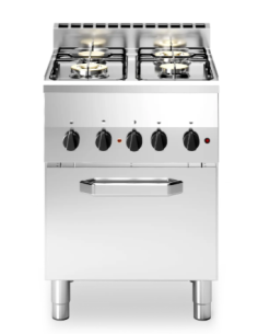 Cucina a gas con 4 fuochi - Forno elettrico - cm 60 x 60 x 85 h