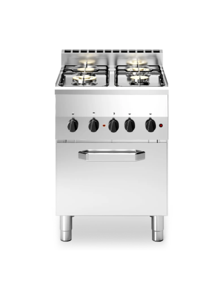 Gas kitchen with 4 burners - Electric oven - cm 60 x 60 x 85 h Gas kitchen with 4 burners - Electric oven - cm 60 x 60 x 85 h