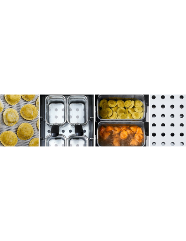 Cocedor de pasta eléctrico de 14 litros - cm 30 x 60 x 30 h