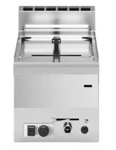 Freidora a gas con 1 depósito de 8 litros - cm 30 x 60 x 30 h