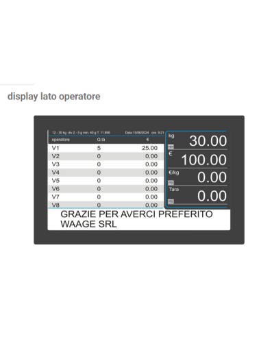 Scales - Labeler - Multirange 12-30 kg div....