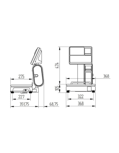 Bilancia - Etichettatrice - Multirange 12-30 kg...