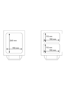 Termosigillatrice semi-automatica da banco - cm 32 x 46.5 x 54 h