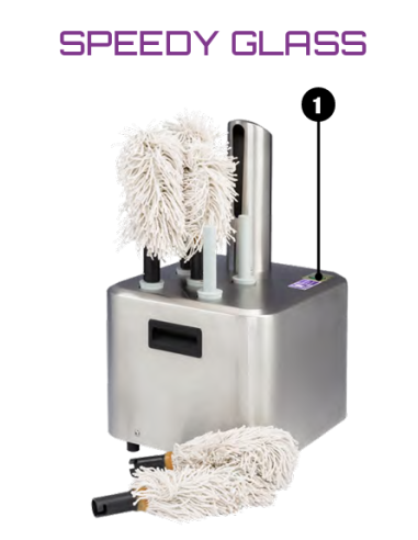 Countertop Tumbler Dryer - SPEEDY GLASS Model